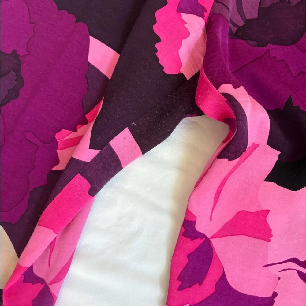 Trina Turk- Floral Wide-Leg Pants in Pink and Purple